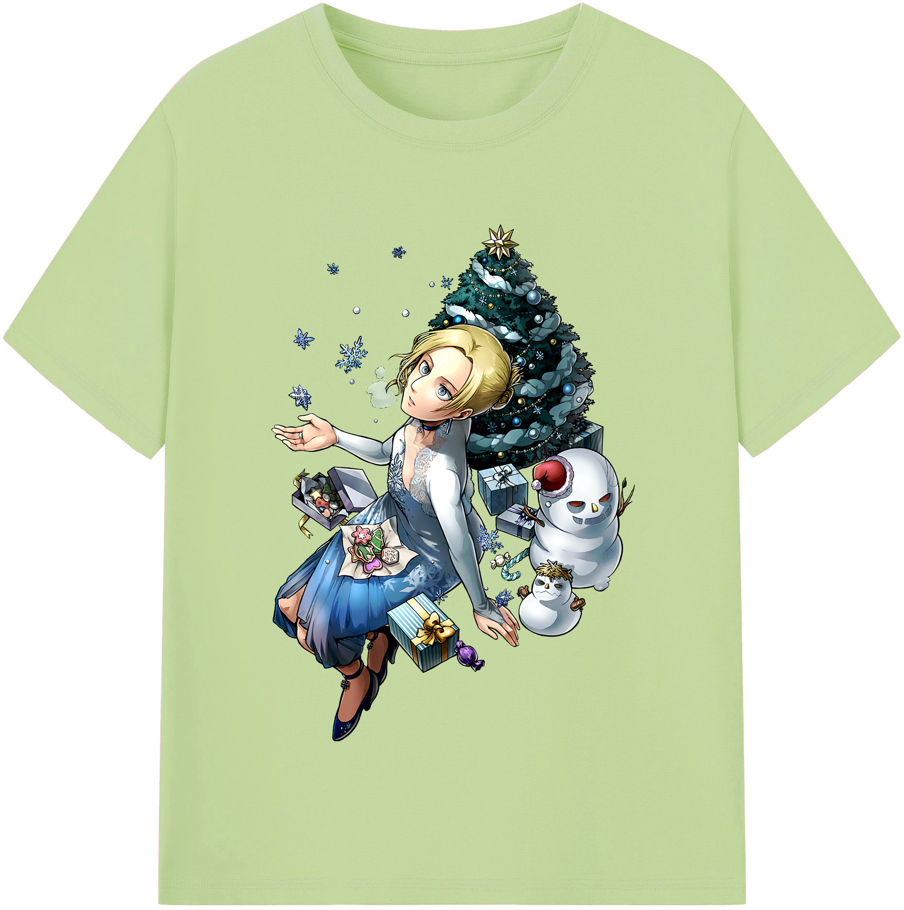 （画像用） 進撃の巨人 アニ・レオンハート Attack on Titan Annie Leonhart 綿100％半袖Tシャツ（フロントプリント）